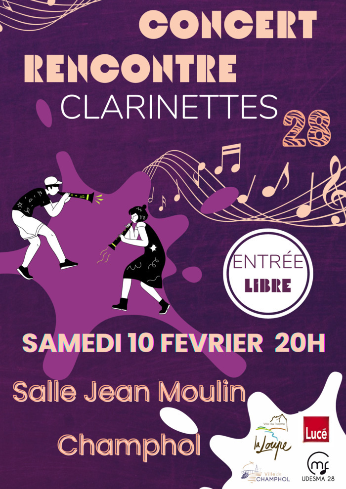 Rencontre de Clarinette ESPACE JEAN MOULIN Champhol samedi 10 février