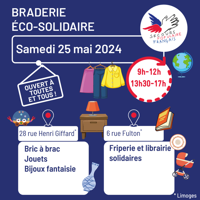 Braderie Co Solidaire Secours Populaire Dons Braderies Limoges