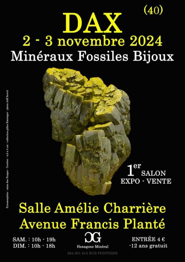 Er Salon Mineraux Fossiles Bijoux De Dax Landes Salle Am Lie