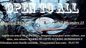 Teknival Trans off, teckno, transmusicales 2013