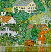 häuser in unterach am attersee 1916 gustav klimt
