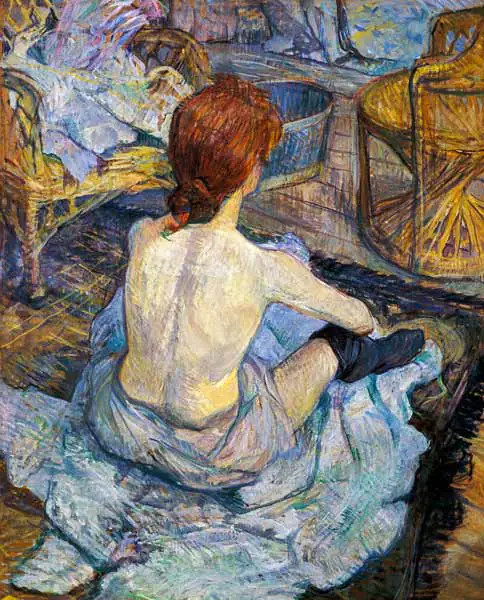 Henri de Toulouse-Lautrec Femme à sa toilette