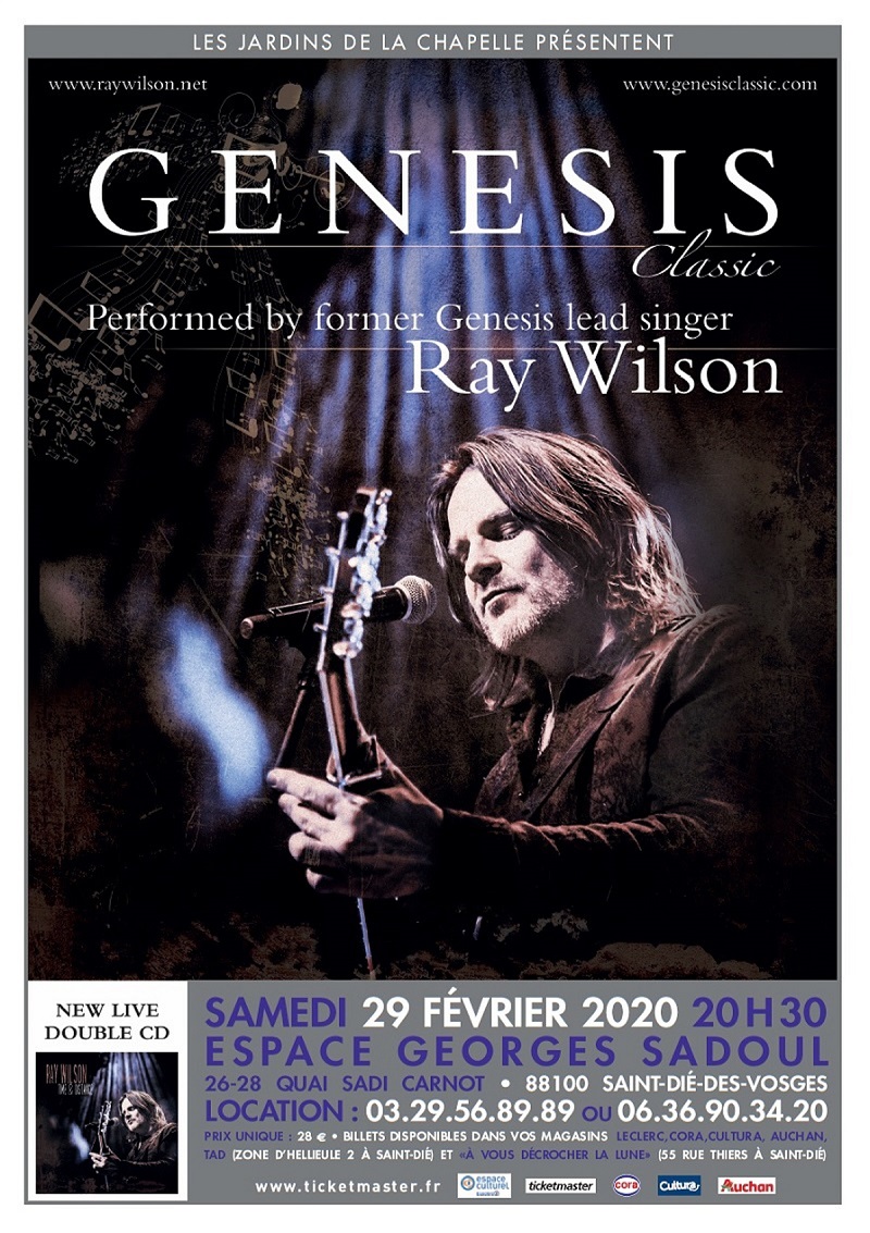 Concert Ray Wilson Genesis Classic 29 Fevrier 2020