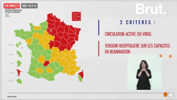 carte départementale coronavirus