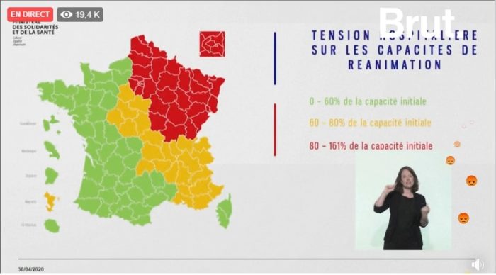 carte départementale coronavirus