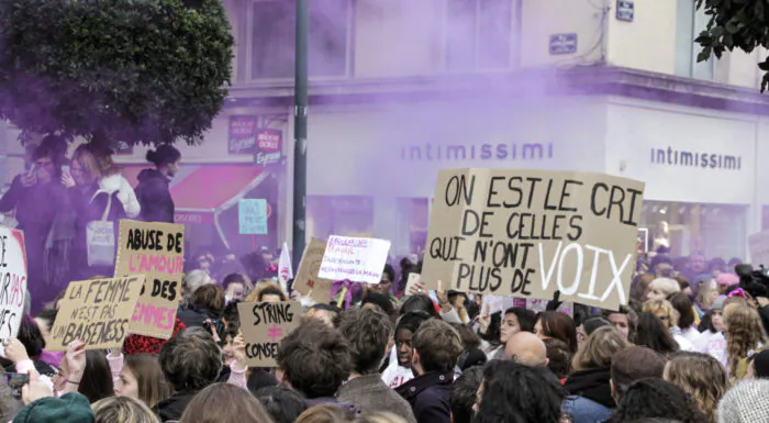 Manifestation contre les violences faites aux femmes