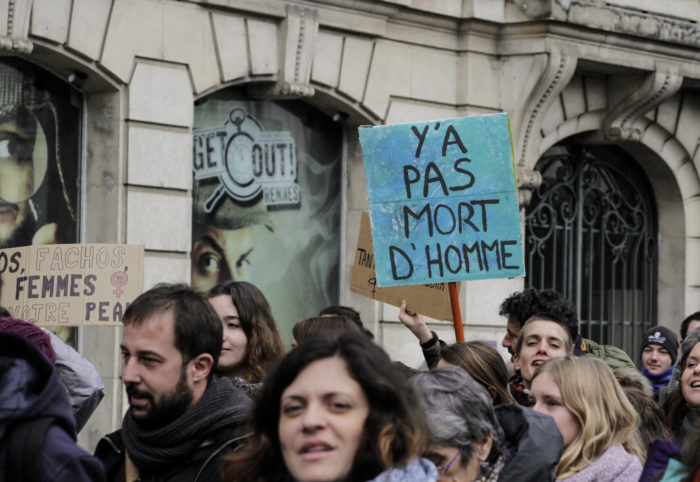 Manifestation contre les violences faites aux femmes