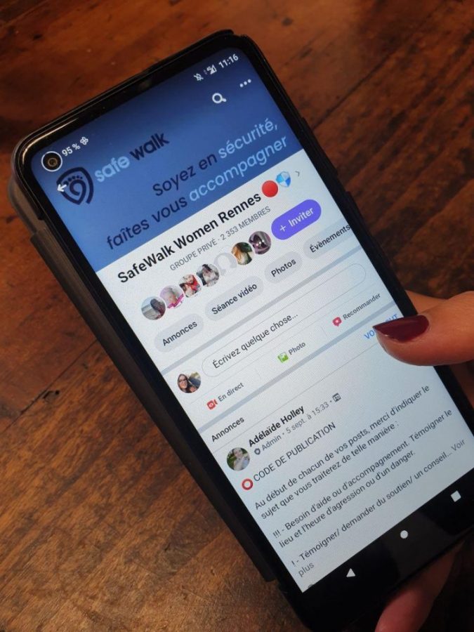 Facebook Safewalk women Rennes sécurité 