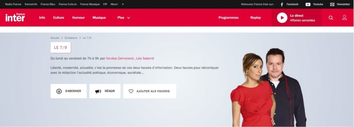 Léa Salamé Nicolas Demorand