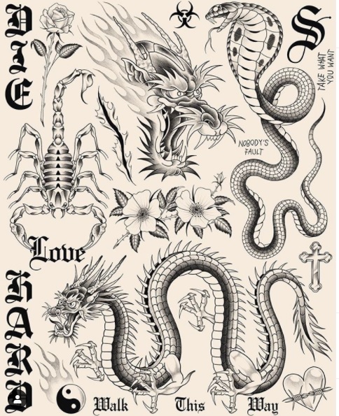 carbone quatorze tatouage