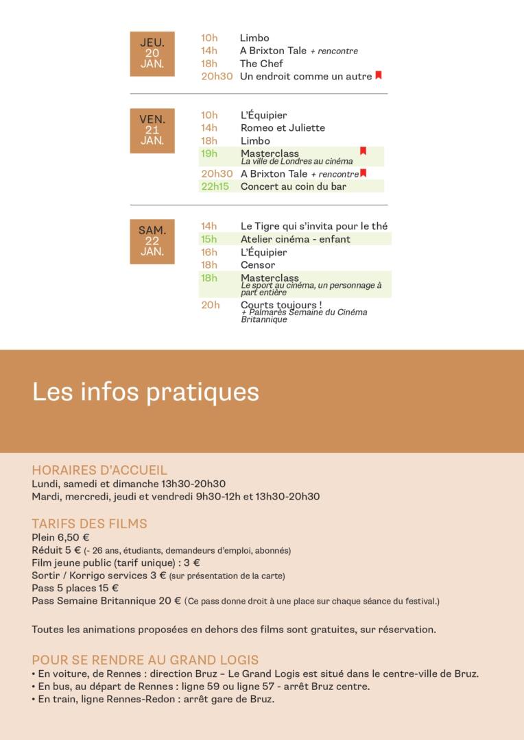 semaine cine anglais bruz