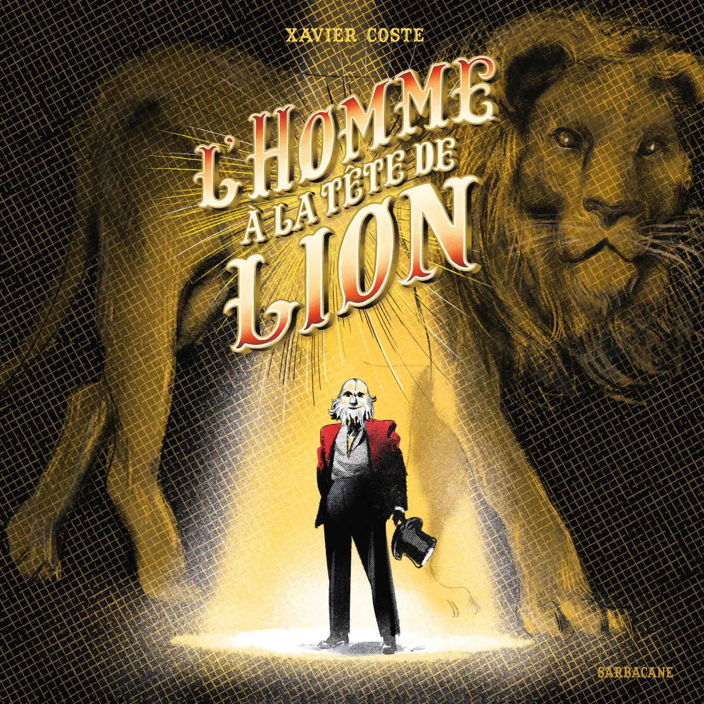 homme tête lion xavier coste