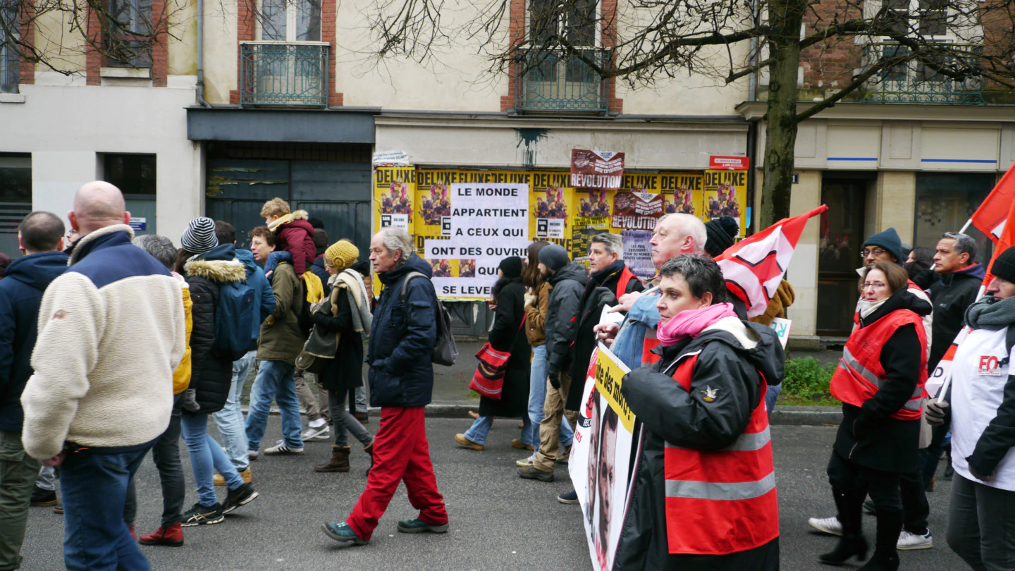 manifestation réforme retraites rennes