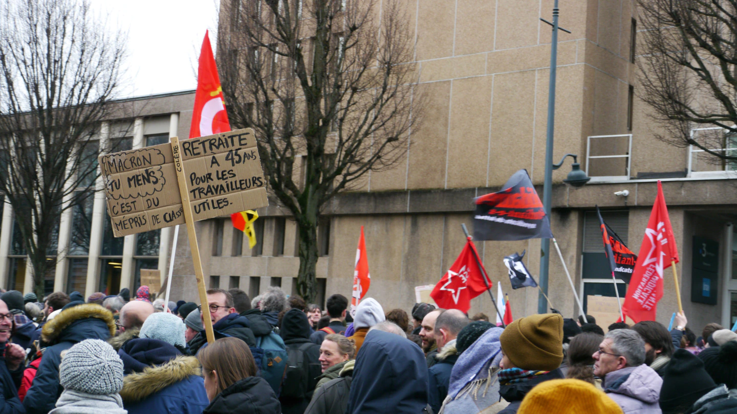 manifestation réforme retraites rennes