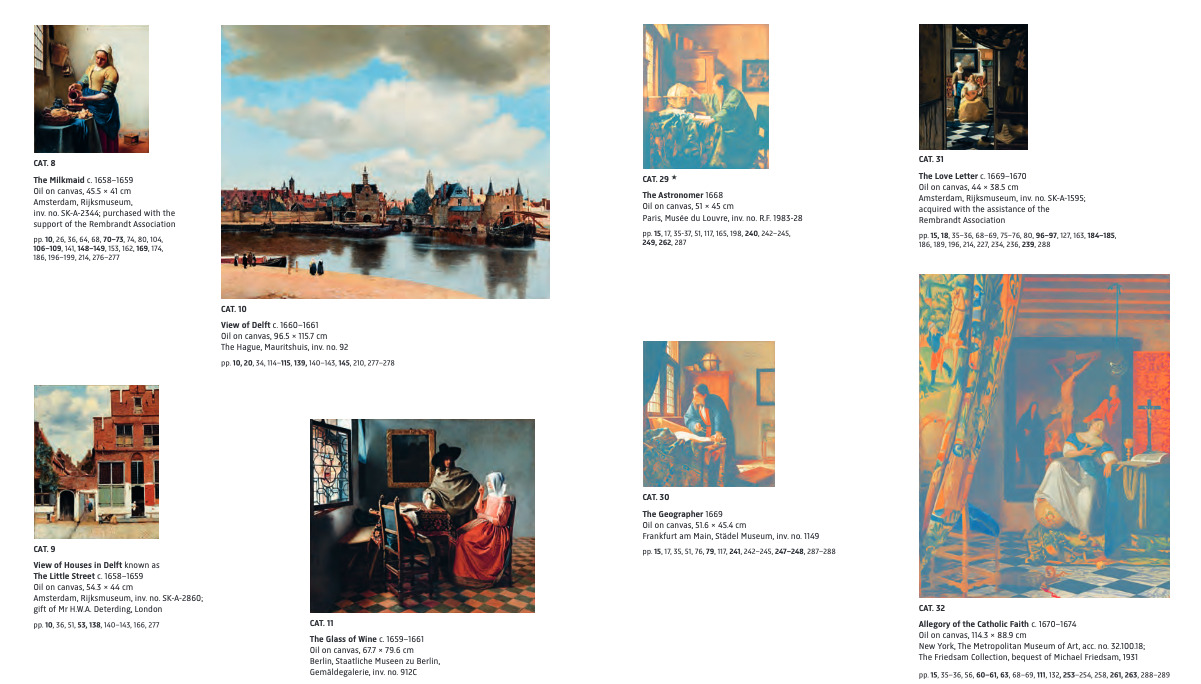 Catalogue exposition Vermeer Amsterdam