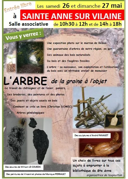 L’arbre > De la graine à l’objet, le 26 et 27 mai à Sainte-Anne-sur-Vilaine