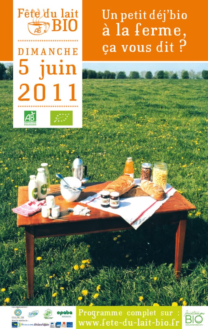 Fête du Lait Bio 2011, petit-déjeuner à la ferme le dimanche 5 juin
