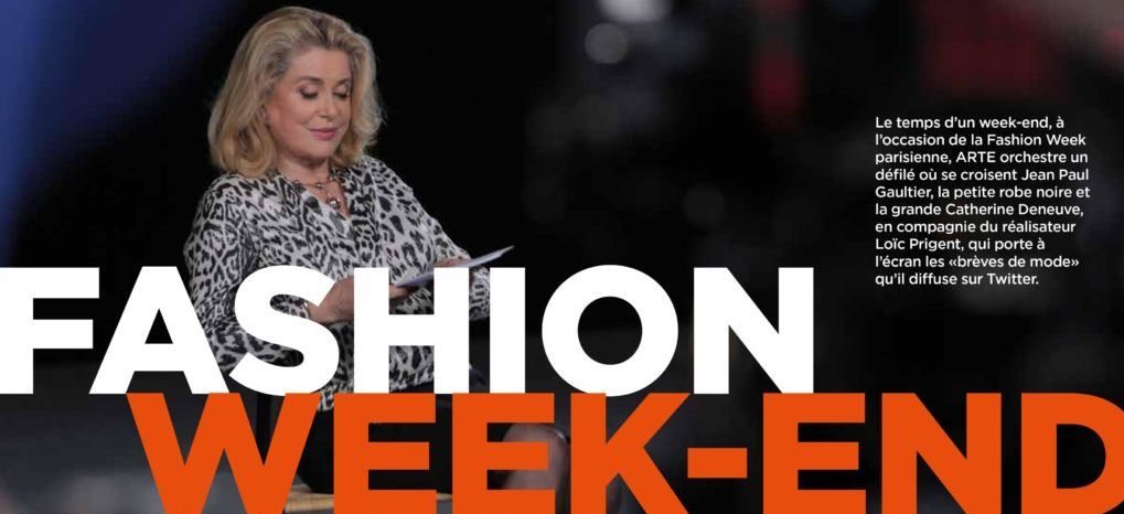 Arte, fashion week-end du 30 septembre au 2 octobre 2016