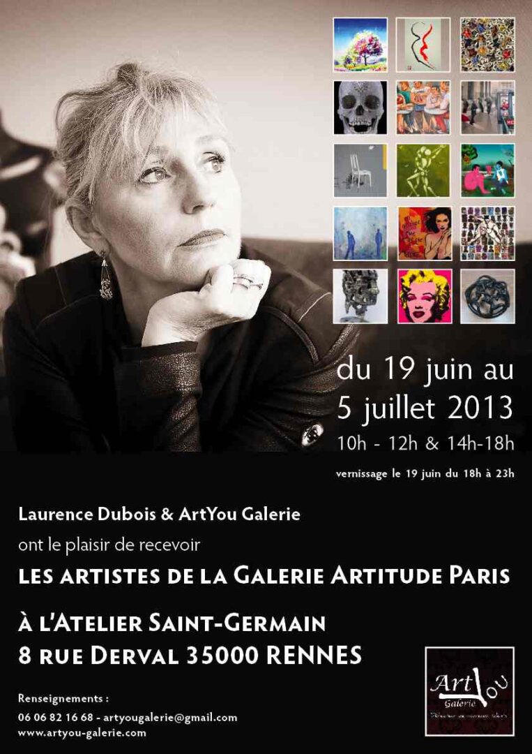 La galerie ArtYou avec Artitude à Rennesà Rennes du 19 juin au 5 juillet 2013, Place to go !
