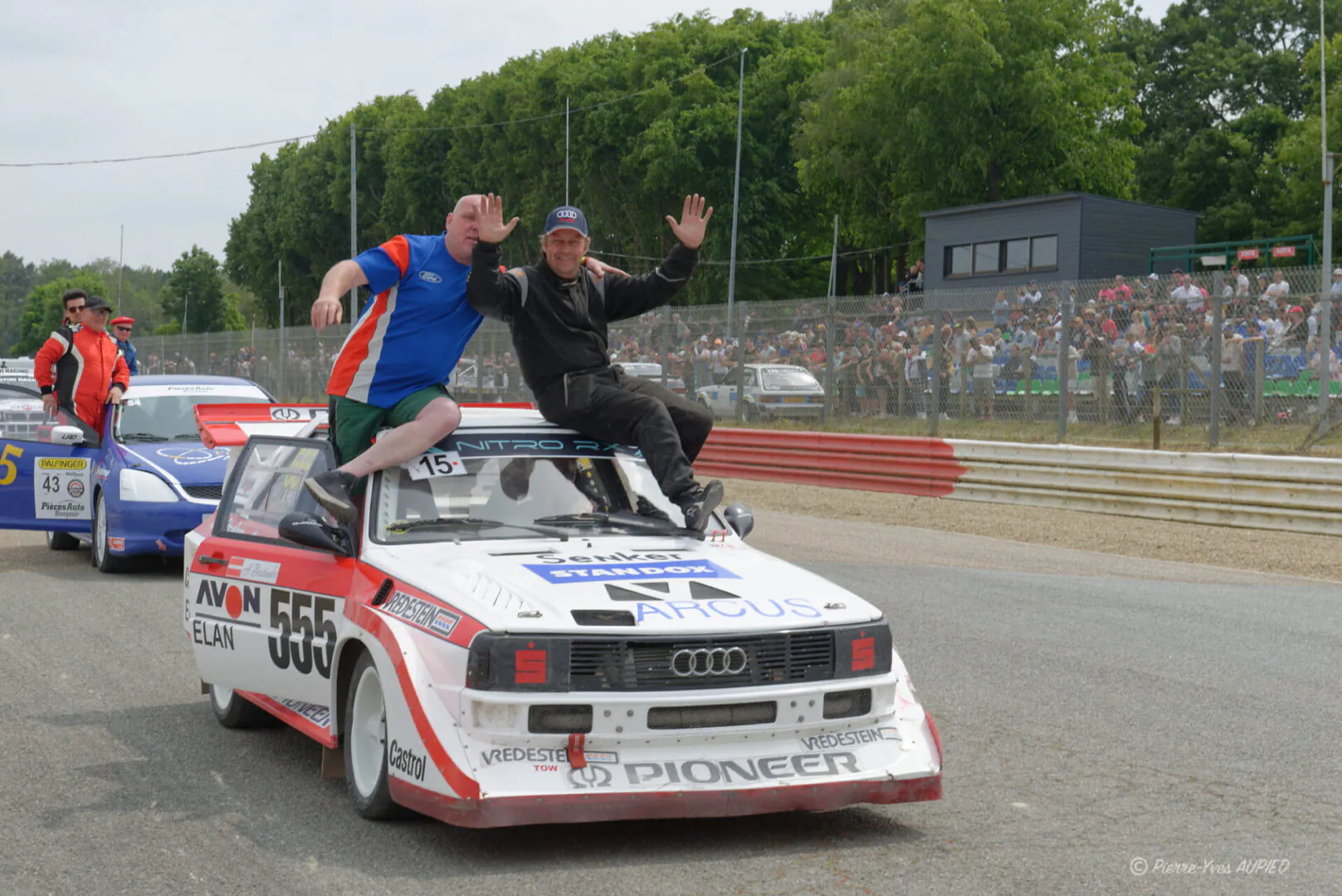 Le pilote David Halford (GB) sur Audi quattro S1 E2 n°15 en catégorie 4 roues motrices année 1990