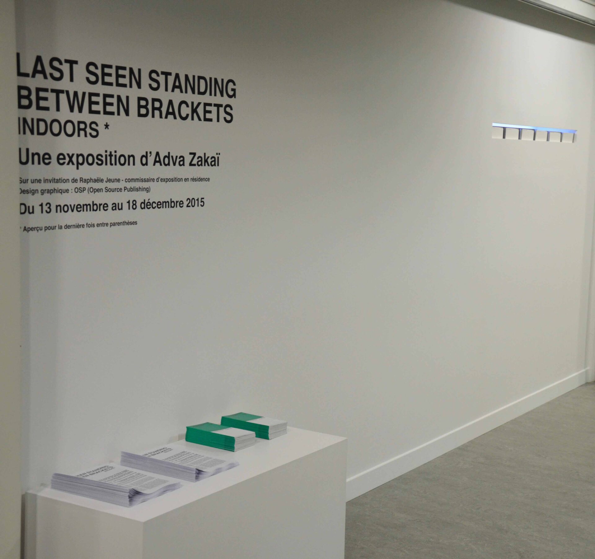 Expo Adva Zakai au Phakt, Un pas de deux entre le corps et le langage