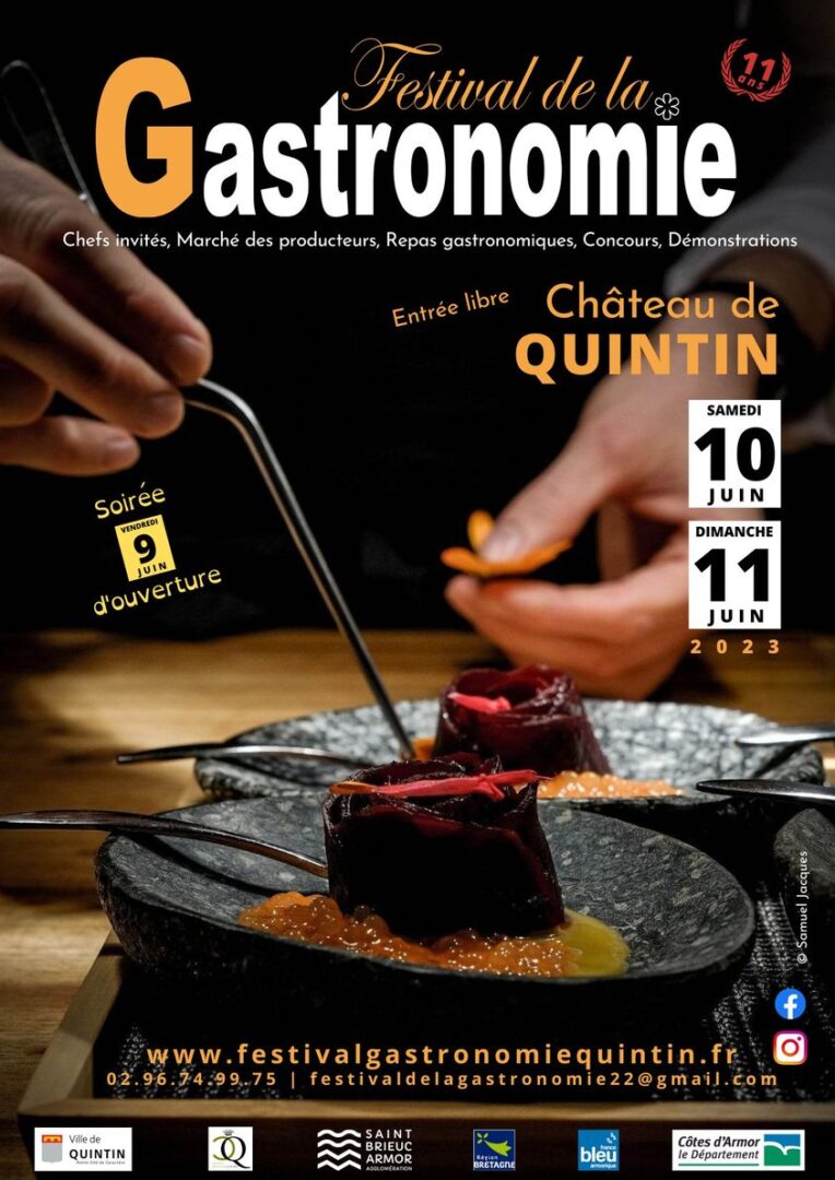 Quintin. Le Festival de la Gastronomie 2023 aura lieu du 9 au 11 juin