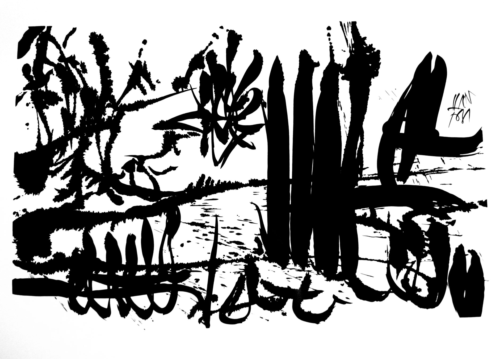 Rétrospective Han Psi, un artiste du signe à Plélan-le-Grand