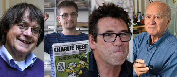 R.I.P. Cabu, Charb, Tignous et Wolinski de Charlie Hebdo