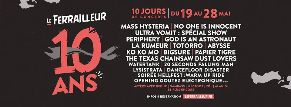 NANTES. 10 JOURS DE CONCERTS POUR LES 10 ANS DU FERRAILLEUR