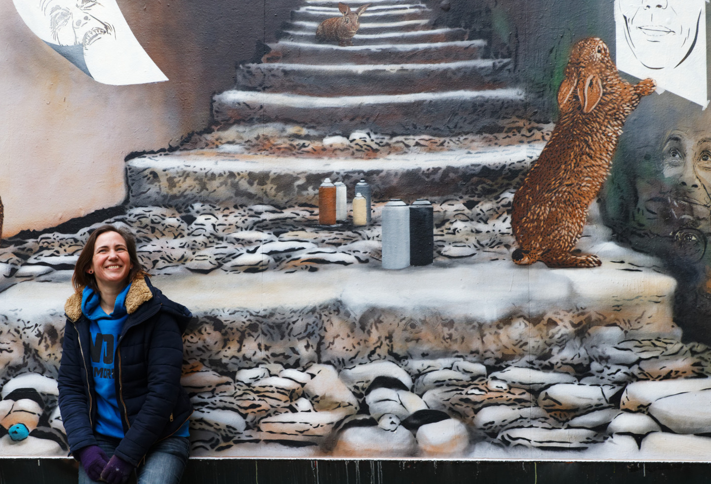 Adey pose ses lapins sur le MUR de Rennes