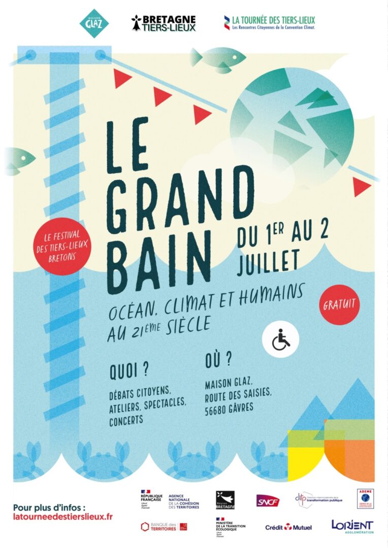 Bretagne Tiers-Lieux vous invite à prendre un grand bain les 1 et 2 juillet à Gâvres