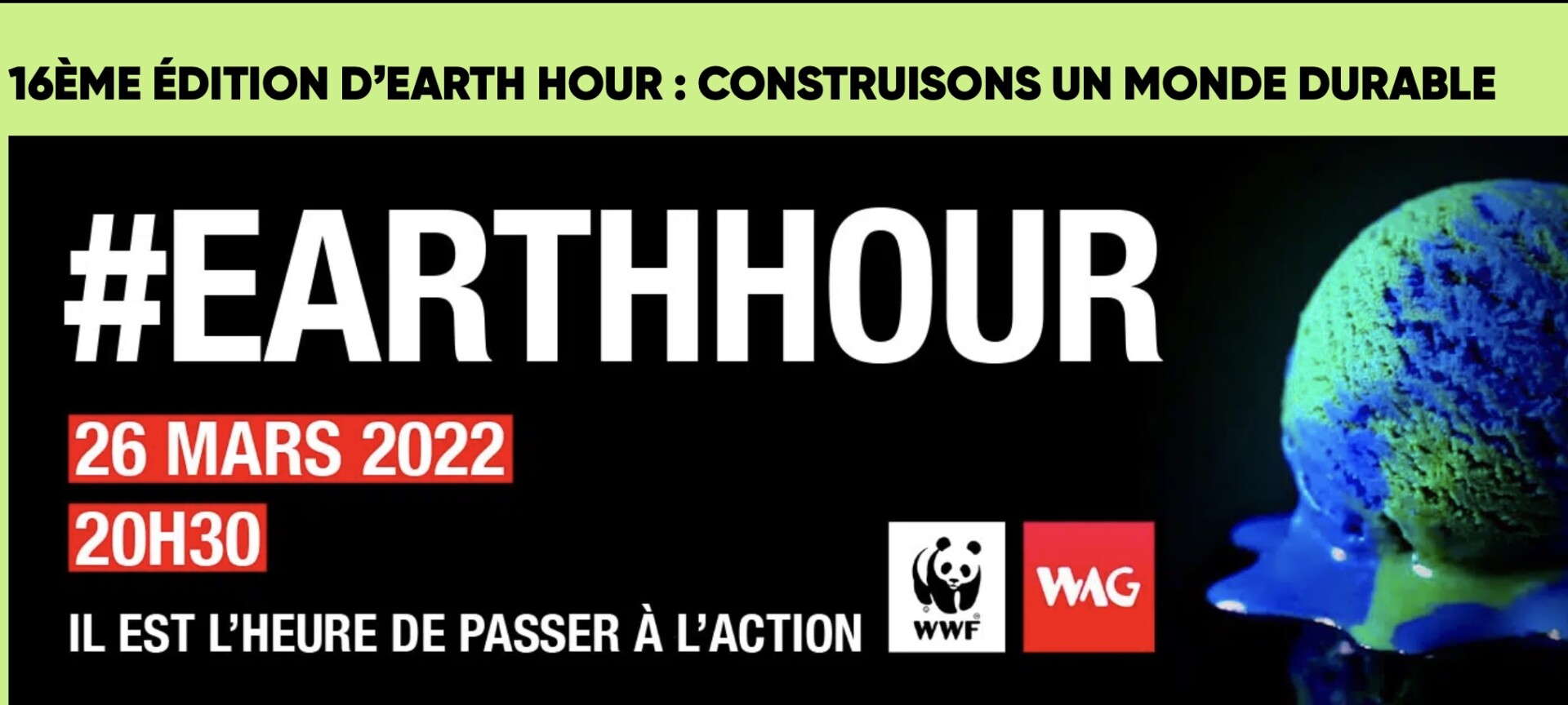 EARTH HOUR, EXTINCTION DES LUMIÈRES À RENNES