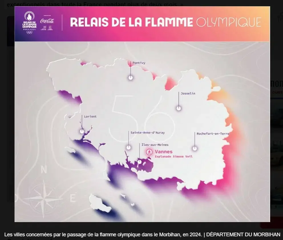 Flamme olympique -Morbihan