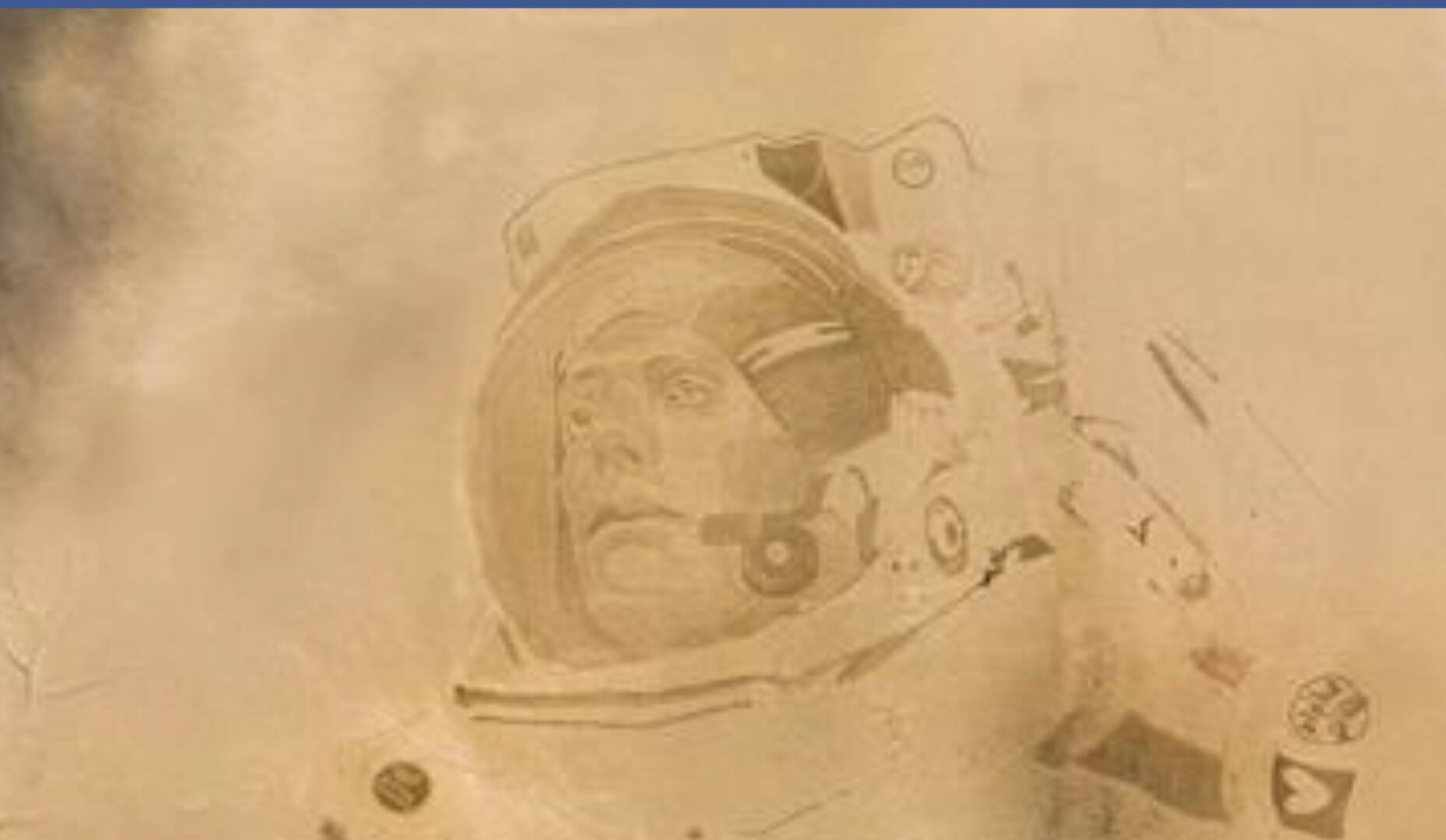 THOMAS PESQUET ENSABLÉ PAR LE BEACH ARTIST FRÉDÉRIC CADOREL