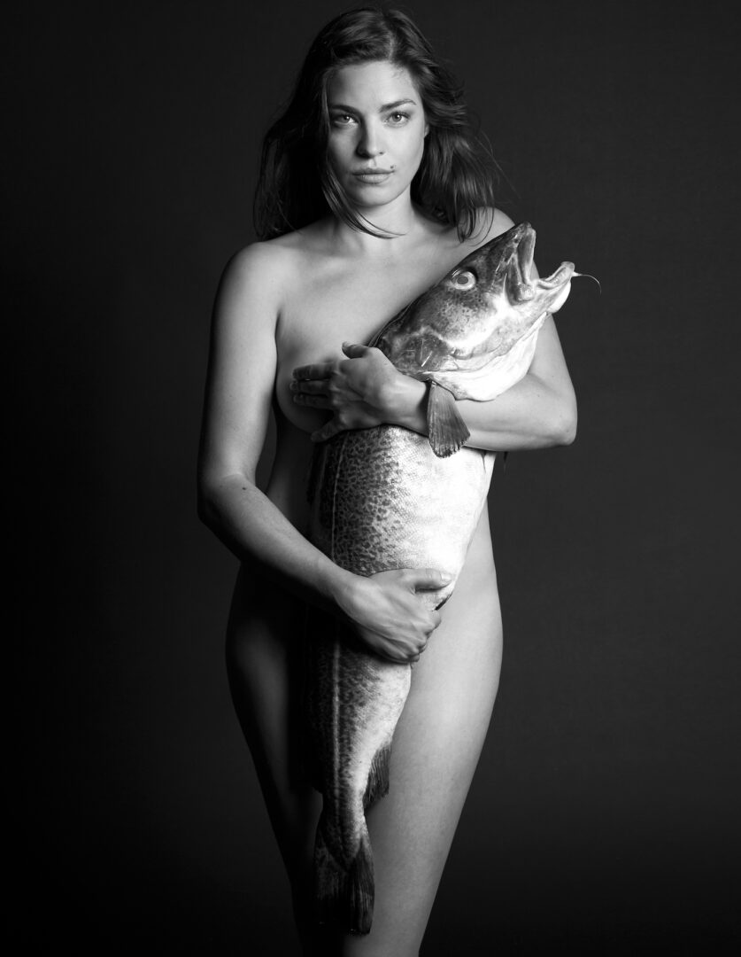 NATALIE MADUENO WITH BALTIC COD