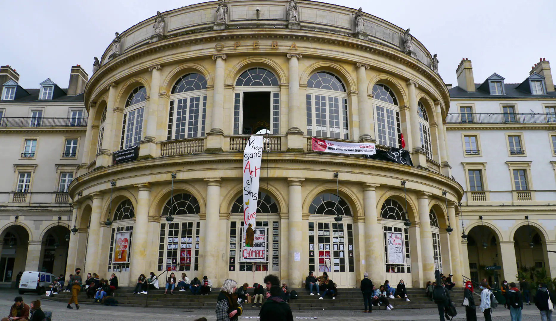 RENNES. L’OCCUPATION DE L’OPÉRA SE POURSUIT