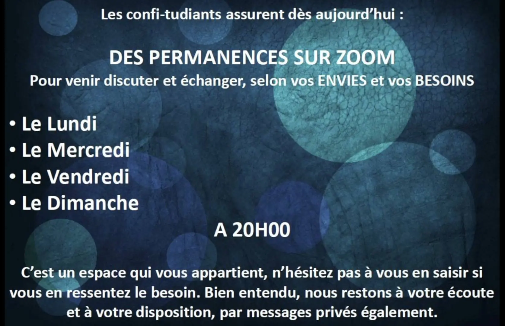 RENNES 2. LES CONFI-TUDIANTS, UN GROUPE D’ÉCOUTE ET D’ENTRAIDE