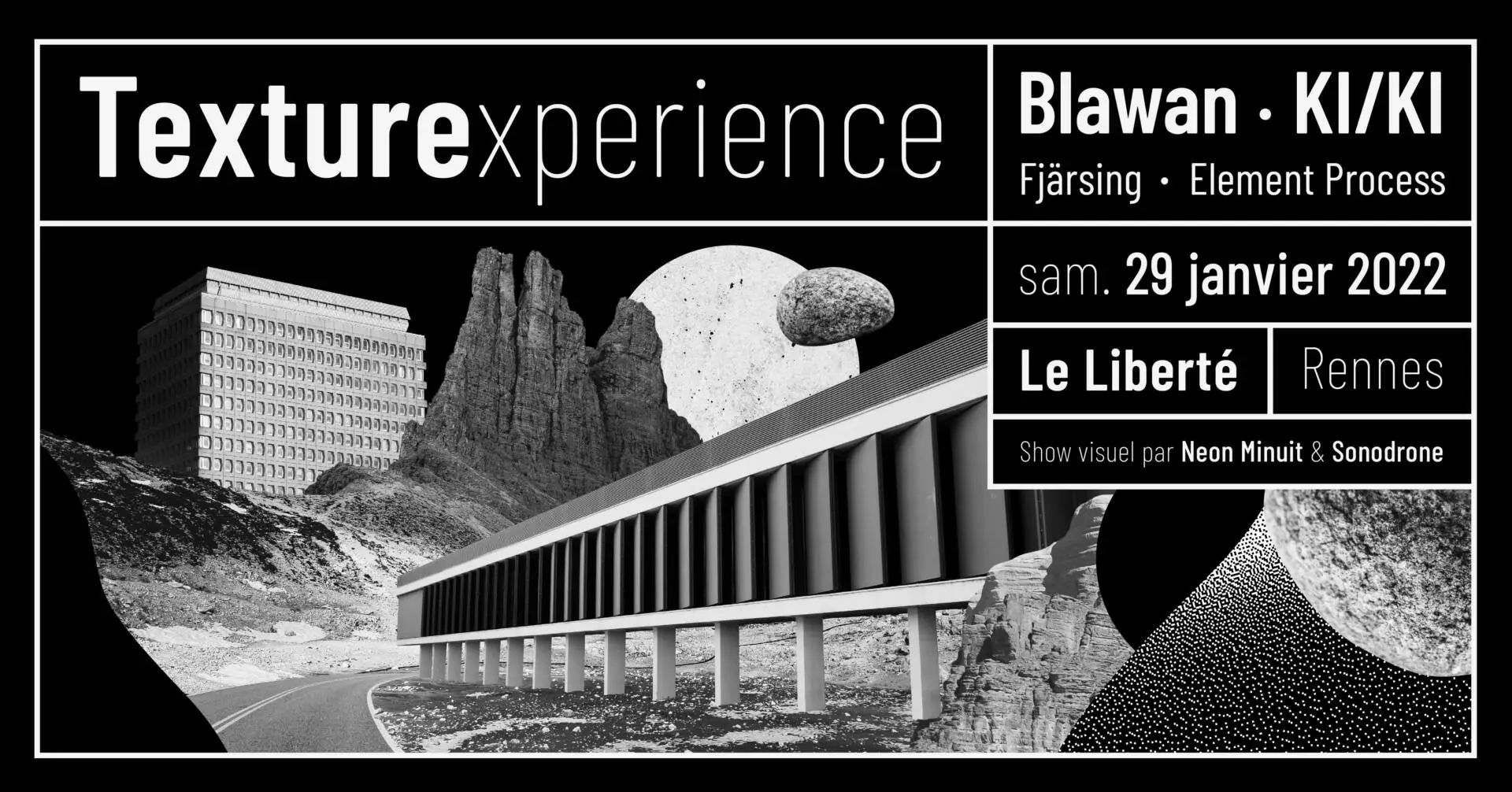 RENNES. TEXTURE EXPERIENCE AU LIBERTÉ LE 29 JANVIER