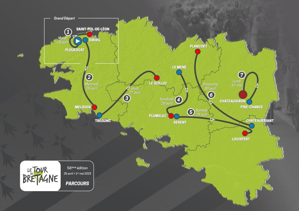 Bretagne. Le Tour de Bretagne se déroulera du 25 avril au 1er mai