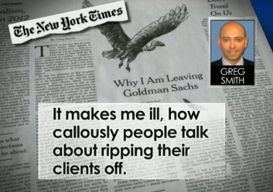 Mon Dieu, mon gentil Goldman Sachs est vénal !