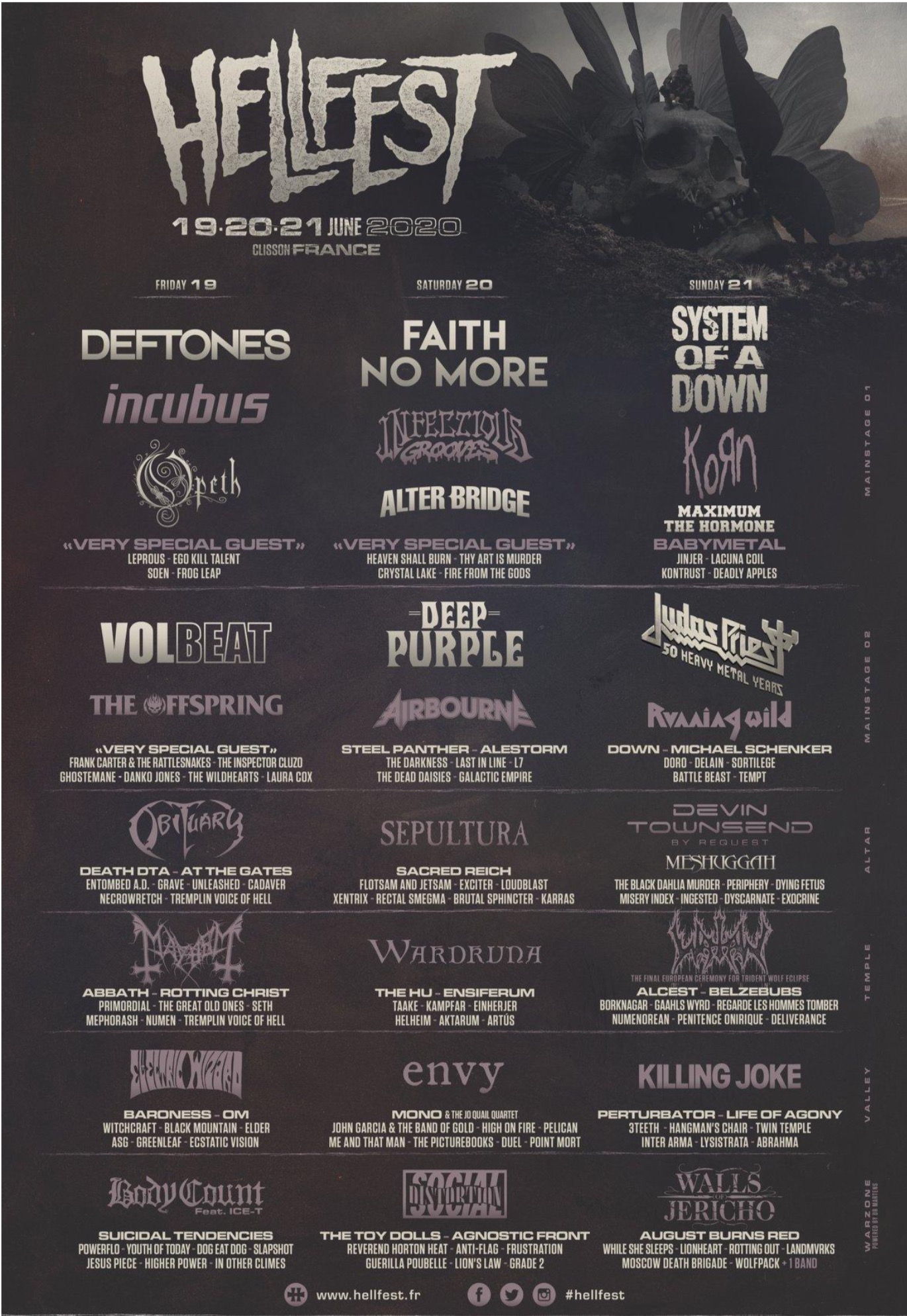 PROGRAMMATION HELLFEST 2020, UN LINE-UP ANNIVERSAIRE BIEN MYSTERIEUX…