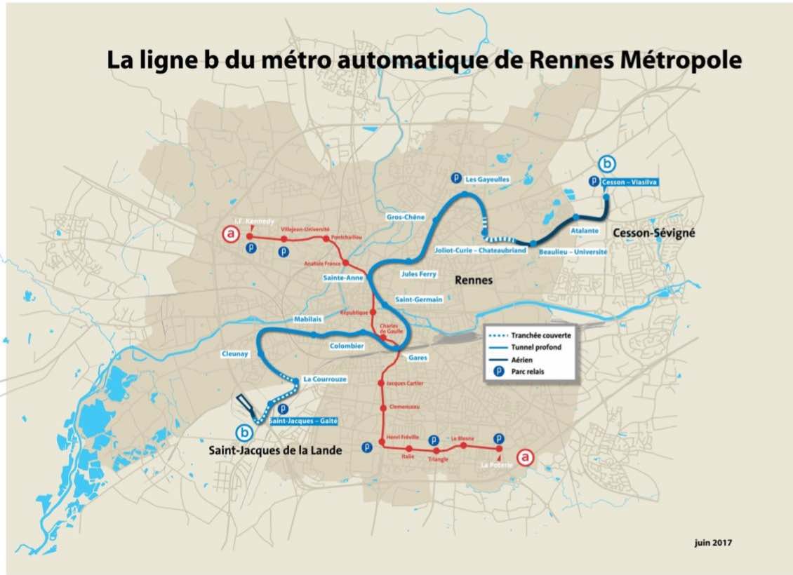 RENNES. LA LIGNE B DU METRO OUVRE LE 21 DECEMBRE 2020 !