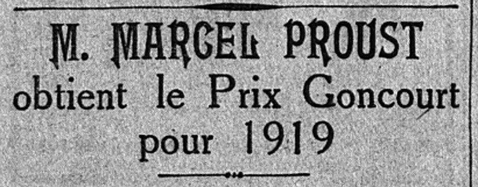 GONCOURT 1919, LE MONDAIN FACE AU PATRIOTE