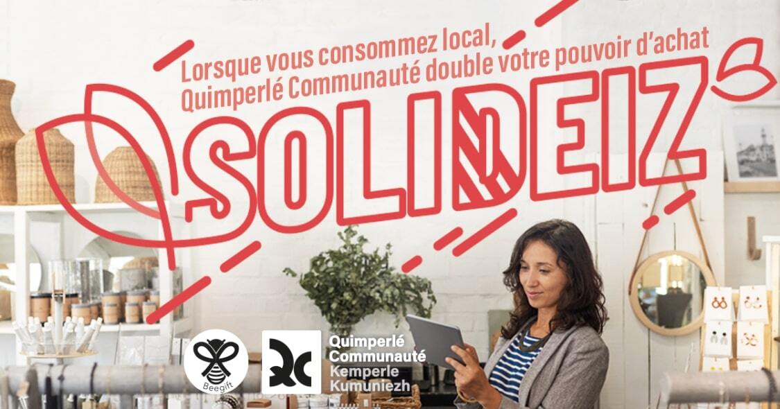 QUIMPERLÉ COMMUNAUTÉ MAINTIENT LES COMMERCES À FLOTS AVEC L’OPÉRATION SOLIDEIZ