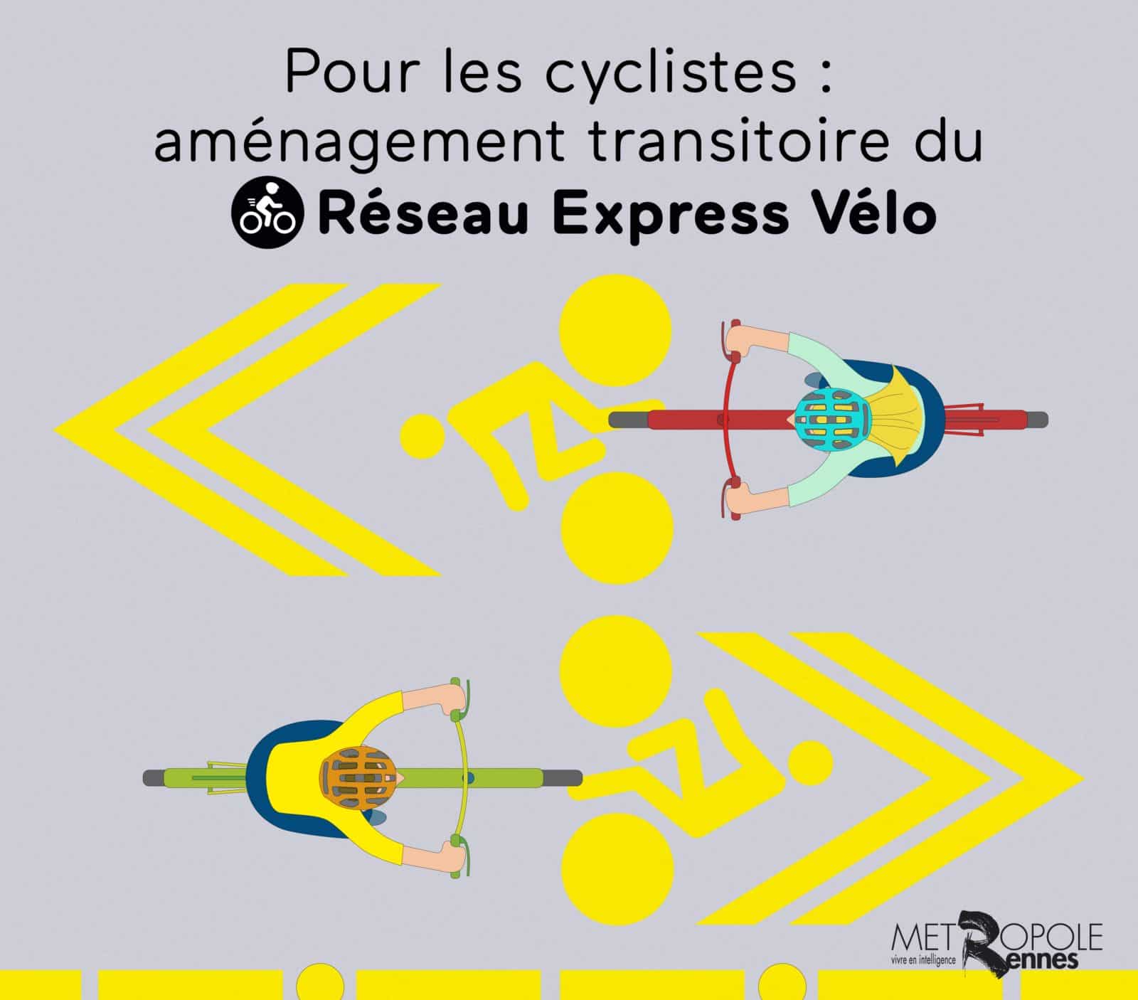 RENNES MÉTROPOLE CRÉE DES PISTES CYCLABLES TRANSITOIRES RÉVERSIBLES