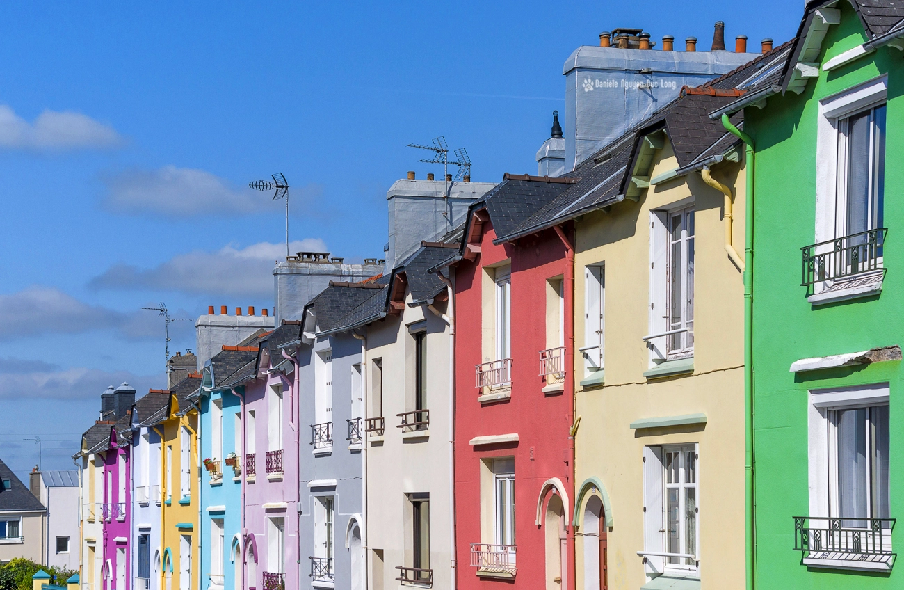 maisons colorées Lanester