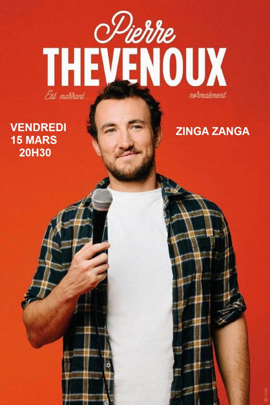 PIERRE THEVENOUX- HUMOUR Béziers vendredi 15 mars 2024 | Unidivers