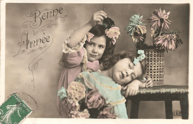 cartes de voeux (1) carte vieux