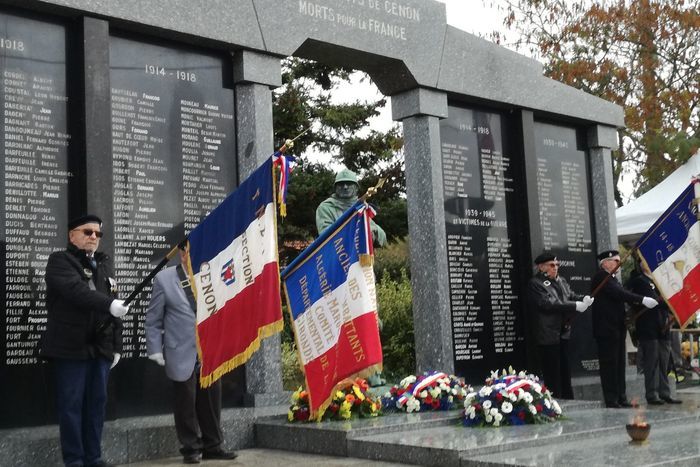 Cérémonie commémorative du 11 Novembre 1918 Cimetière et Eglise St-Romain Cenon