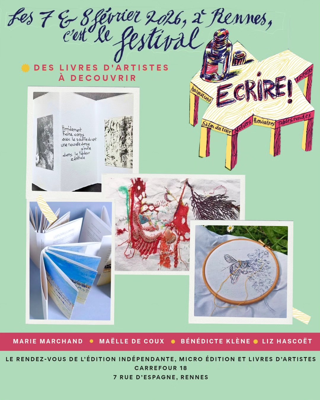 Festival ÉCRIRE ! — stands